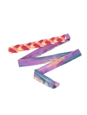 Tie-Dye Braided Headband/Belt