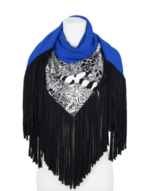 Zebra Print Folk Wrap