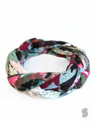 Mutli-Colored Geometric Print Padded Headband