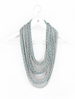 Multi-Colored Braided Scarf-lace