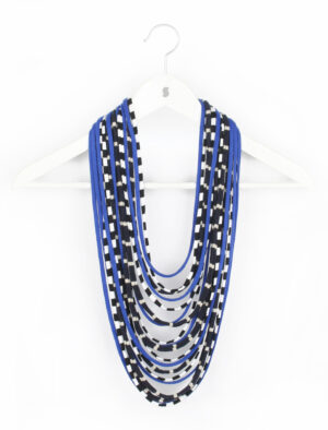 Multi-colored Striped Scarf-lace