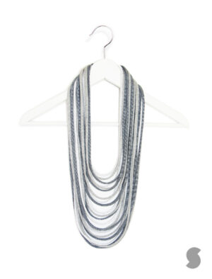 Neutral-Tone Scarf-Lace