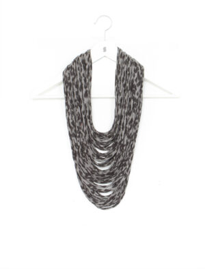 Winter Cheetah Print Scarf-Lace