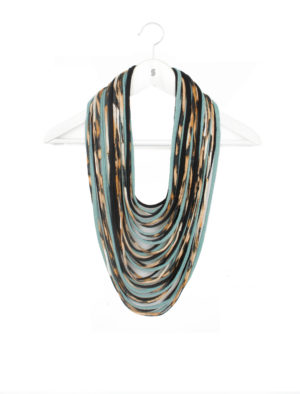 Winter Colorful Animal Print Scarf-Lace