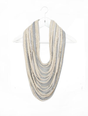 Winter Mixed Media Scarf-Lace